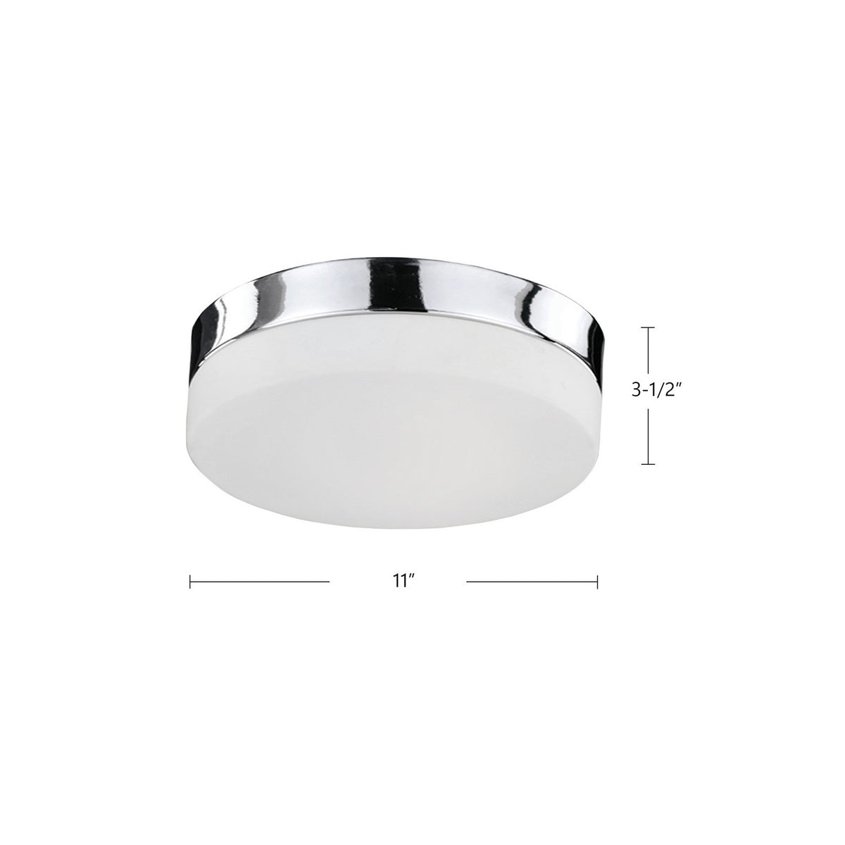 Plafonnier Lomita Chrome – vue 2