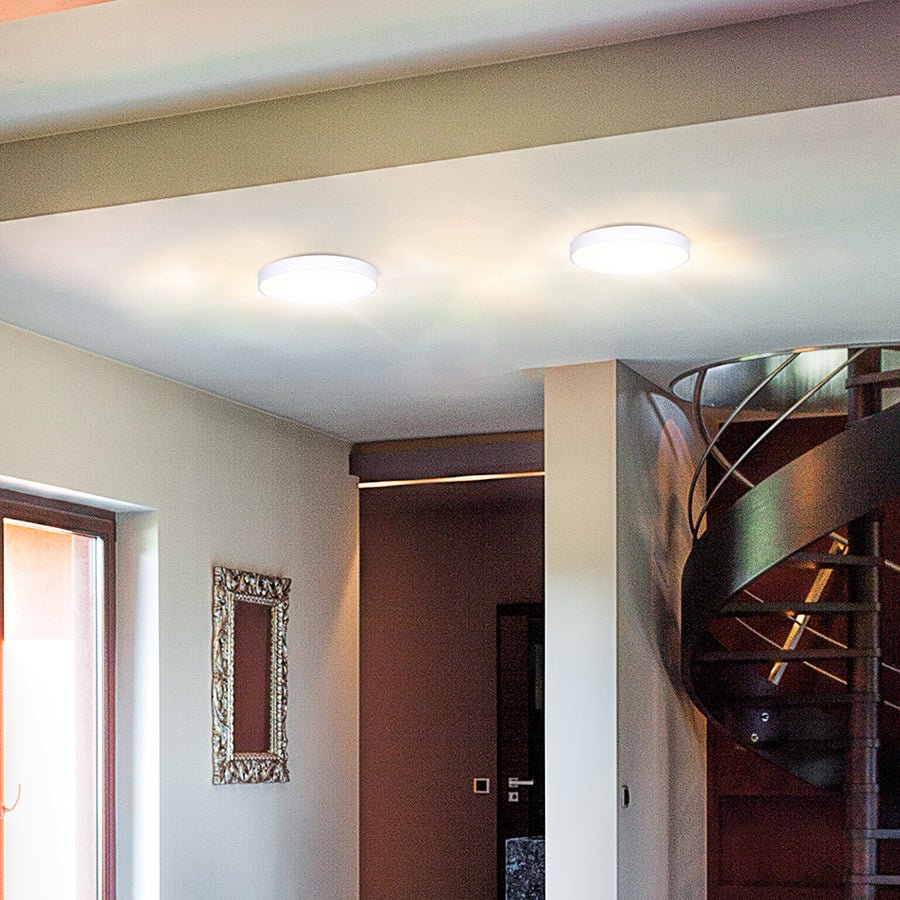 Plafonnier Luna - Blanc mat 8" by Canarm | Luminaires & cie