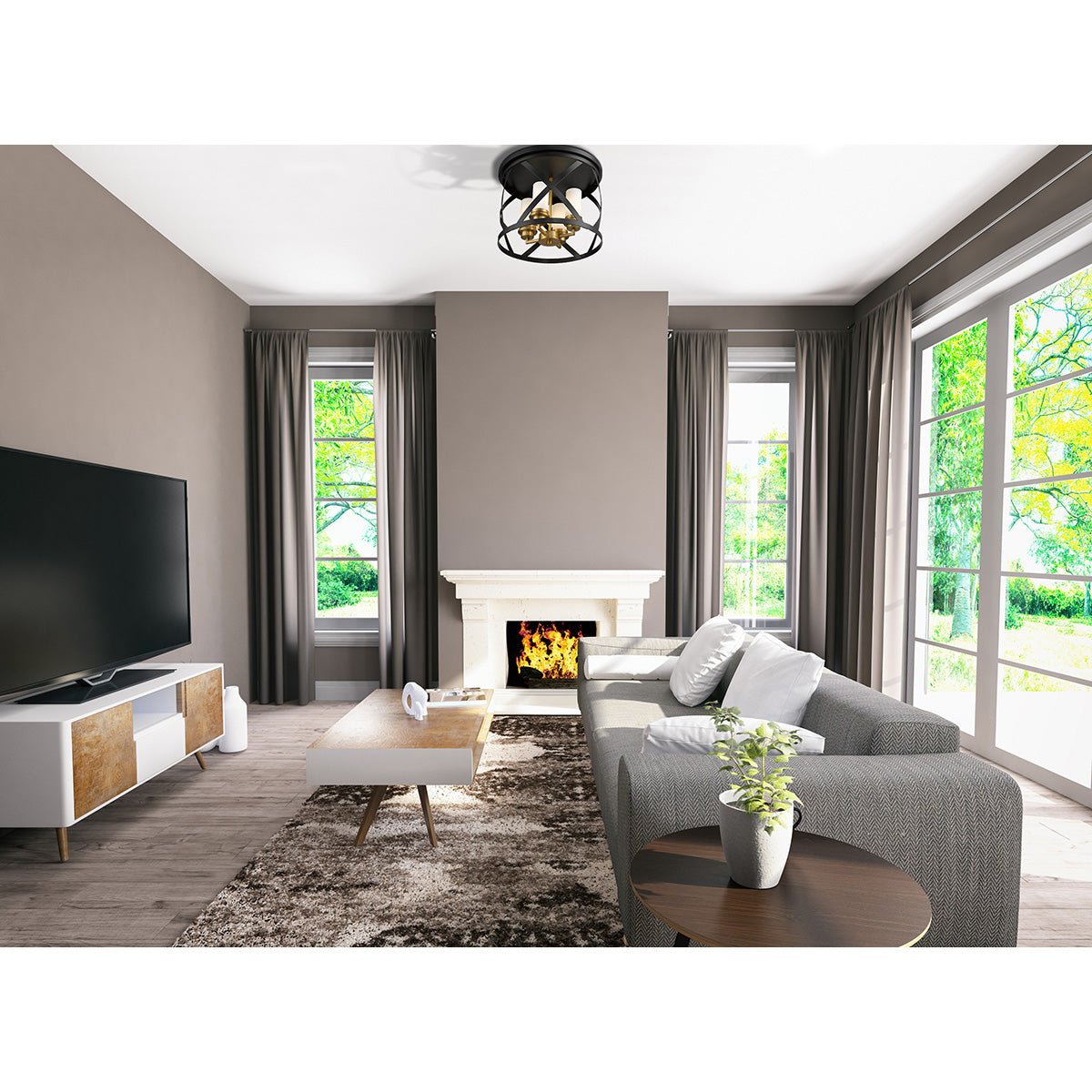 Plafonnier Malcalester