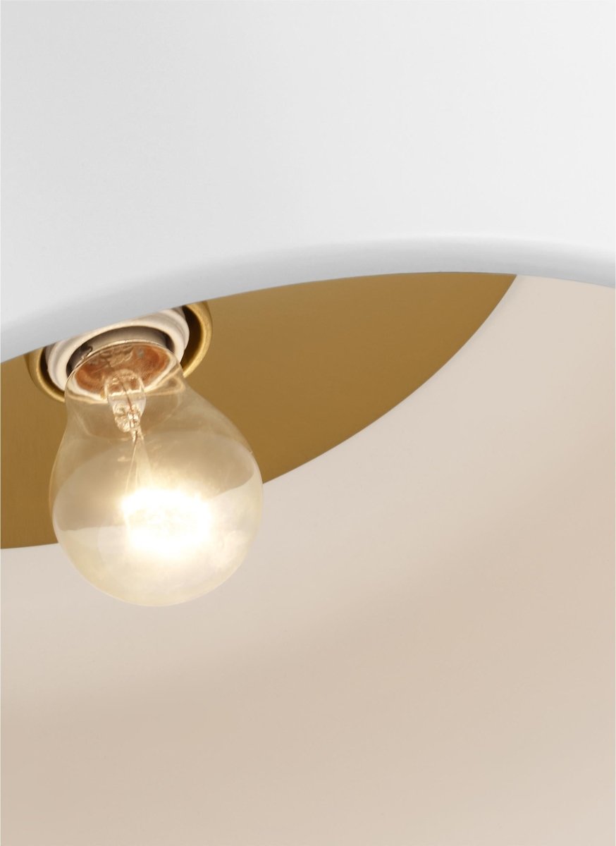 Plafonnier Malone - Blanc mat 13 3/4" Ampoules non - incluses by Visual Comfort Studio | Luminaires & cie