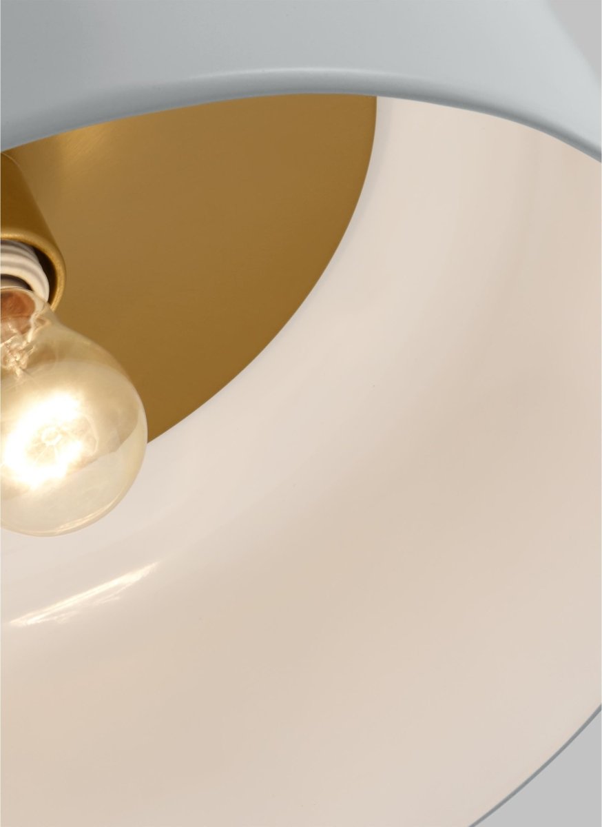 Plafonnier Malone - Gris mat 13 3/4" Ampoules non - incluses by Visual Comfort Studio | Luminaires & cie