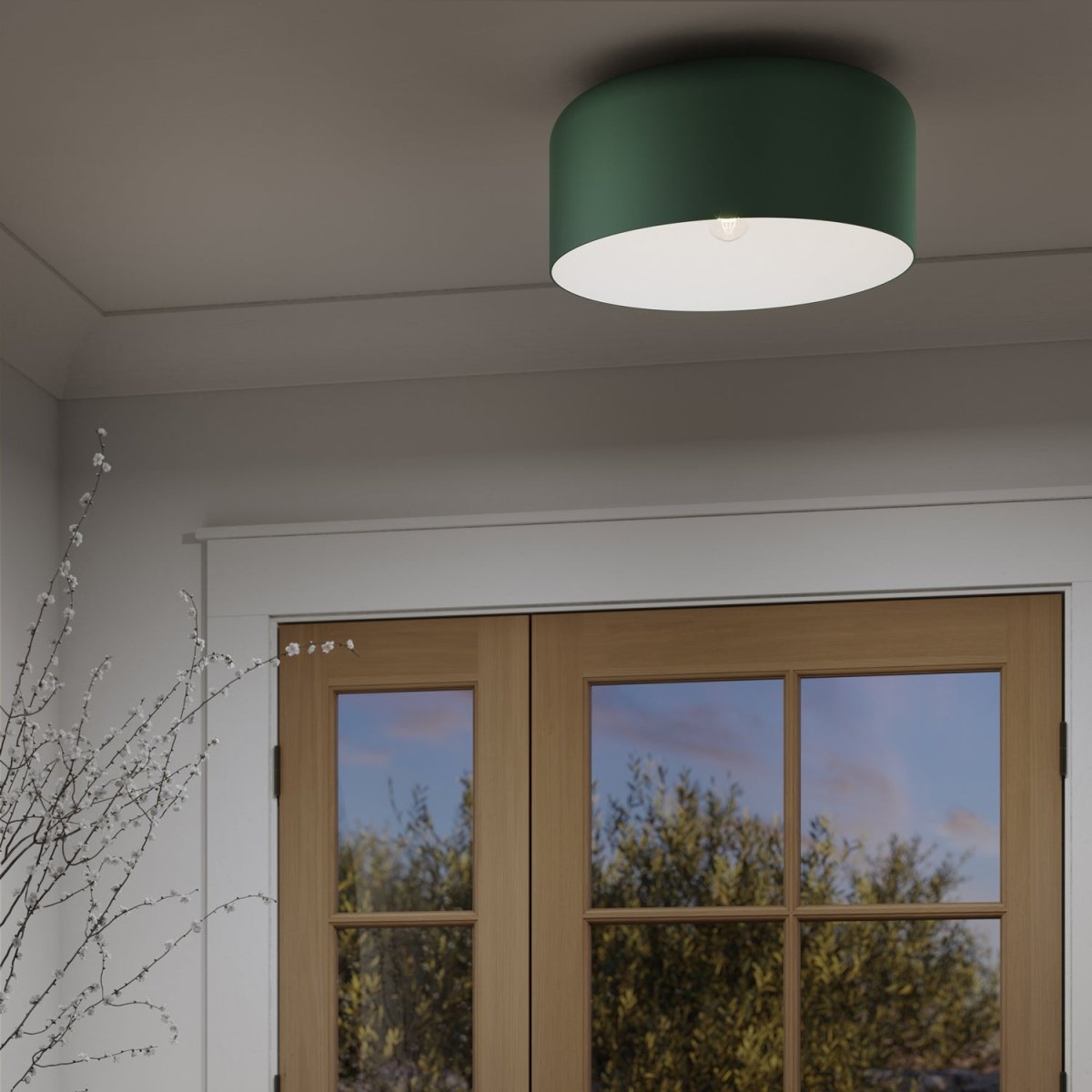 Plafonnier Malone - Olive 15 3/4" Olive by Visual Comfort Studio | Luminaires & cie