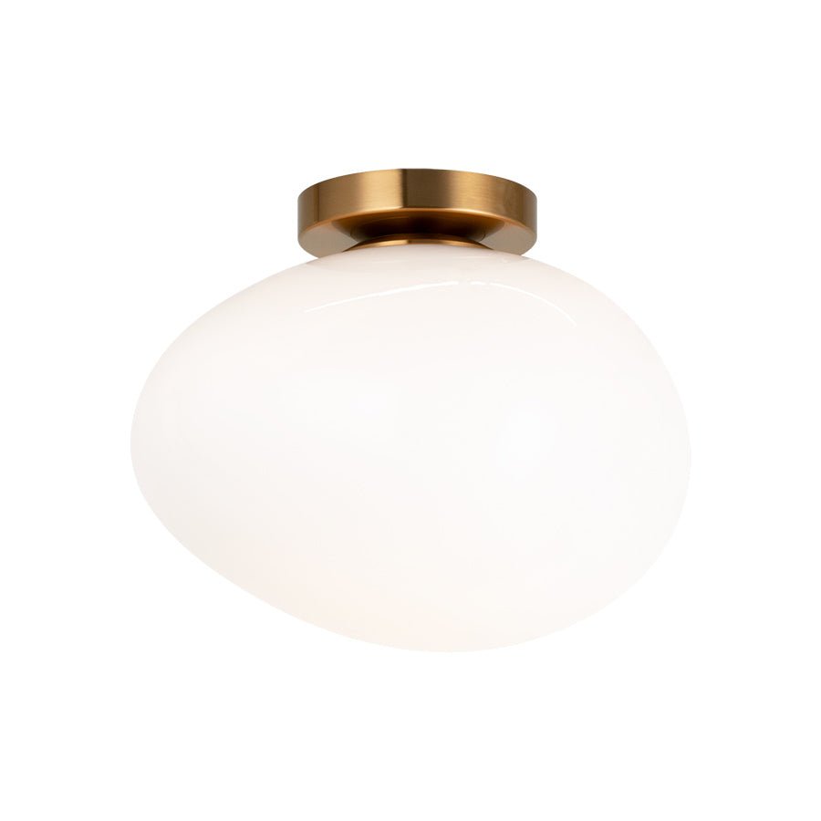 Plafonnier Melotte - Laiton d'or âgé 11 1/4" by Matteo Lighting | Luminaires & cie