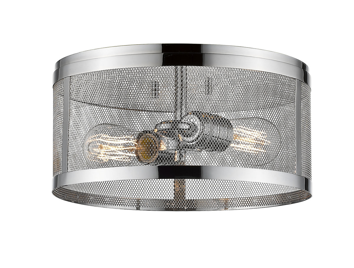 Plafonnier Meshsmith Chrome, 12 1/8" – Z-Lite