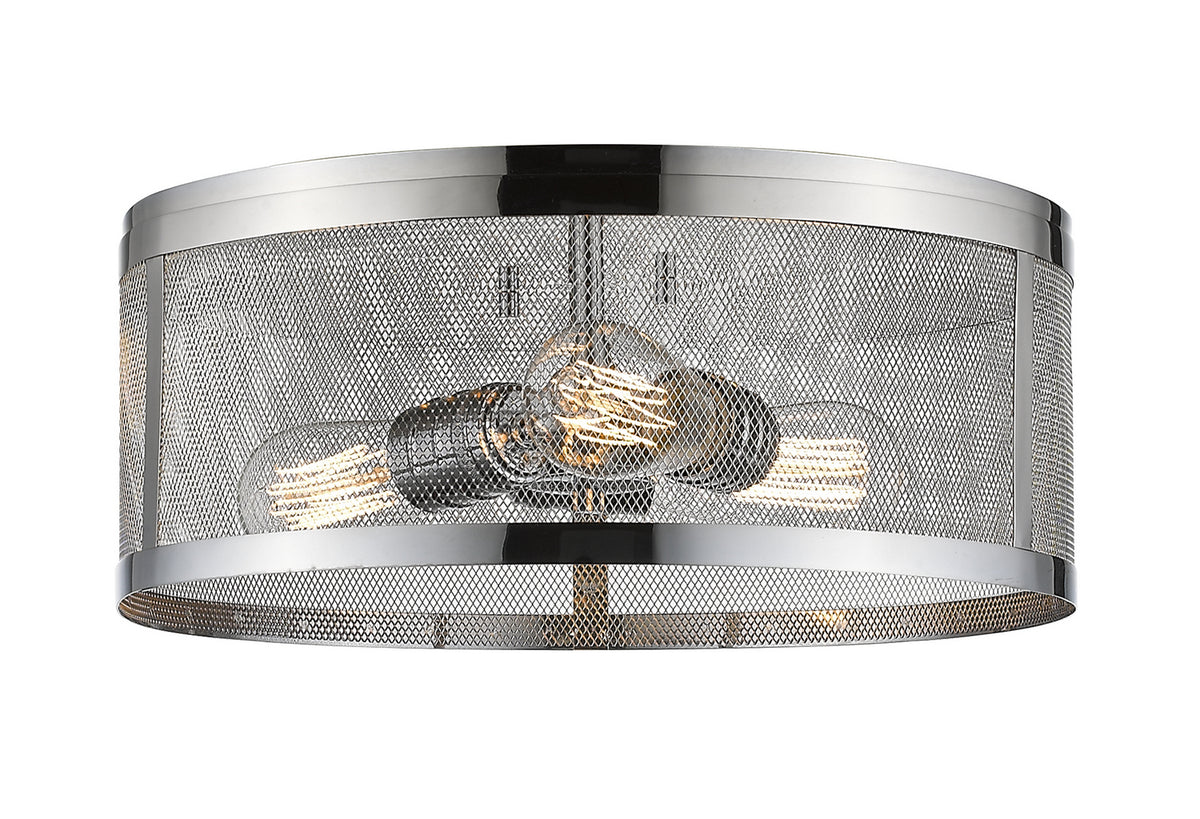 Plafonnier Meshsmith Chrome, 14 7/8" – Z-Lite