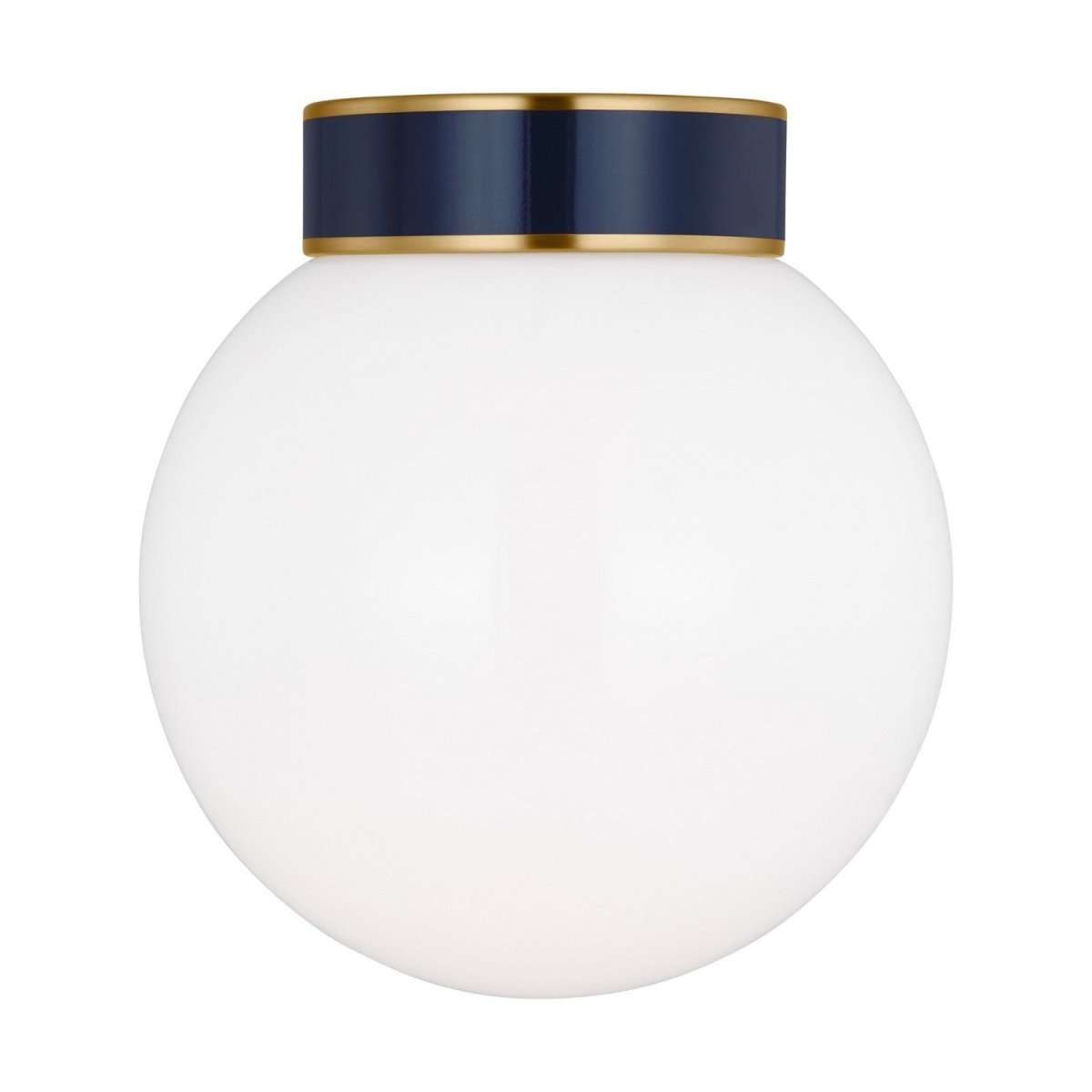 Plafonnier Monroe - Laiton bruni et Bleu marine by Visual Comfort Studio | Luminaires & cie