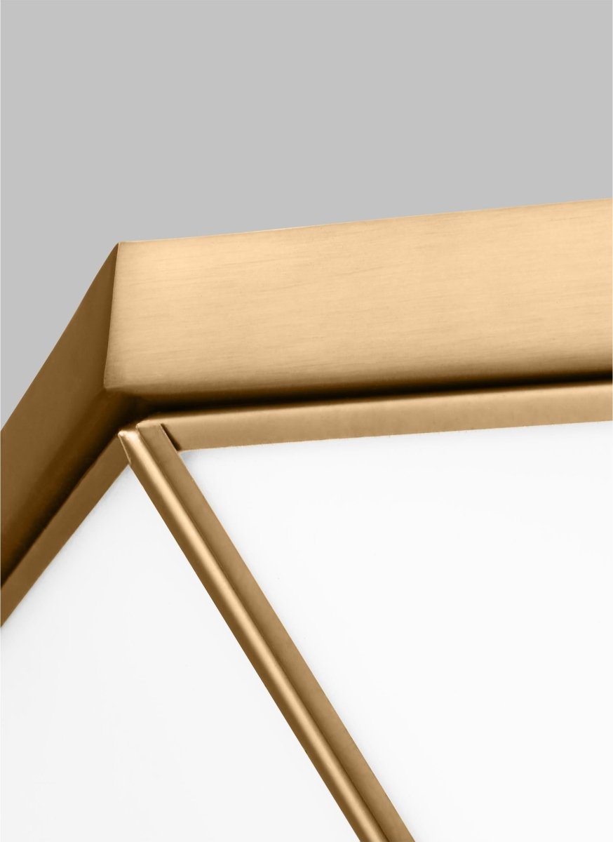 Plafonnier Morrison - Laiton satiné 15 1/2" Ampoules DEL incluses by Visual Comfort Studio | Luminaires & cie