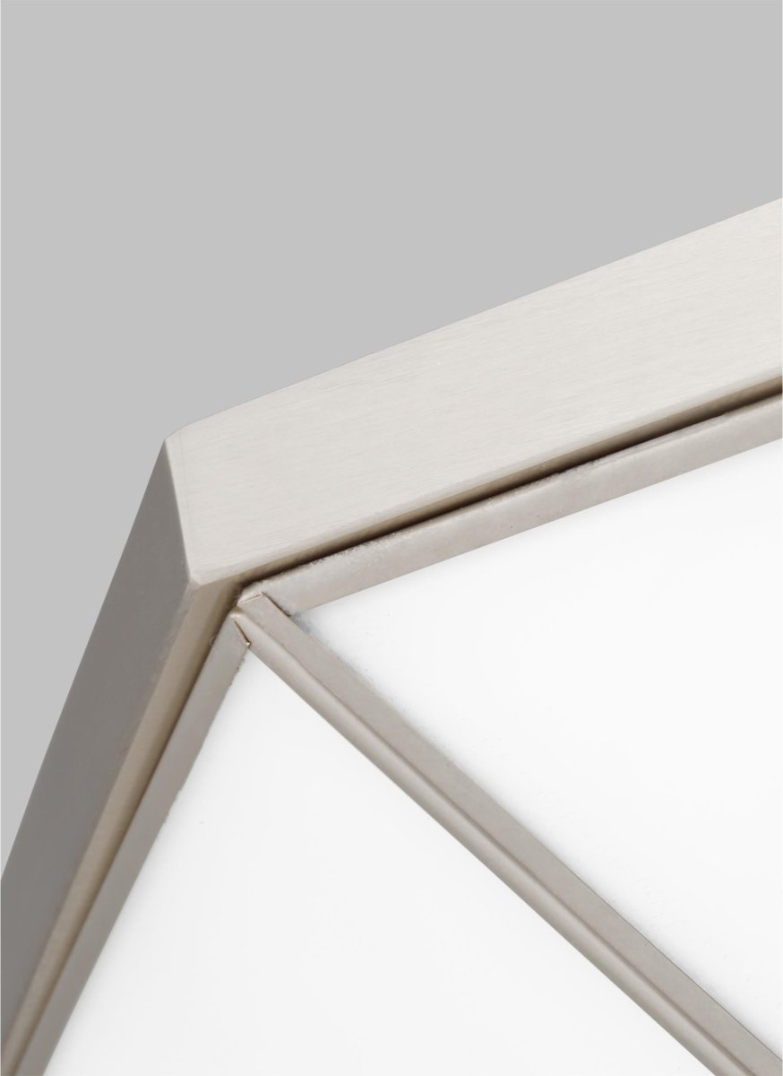 Plafonnier Morrison - Nickel brossé 15 1/2" Ampoules DEL incluses by Visual Comfort Studio | Luminaires & cie