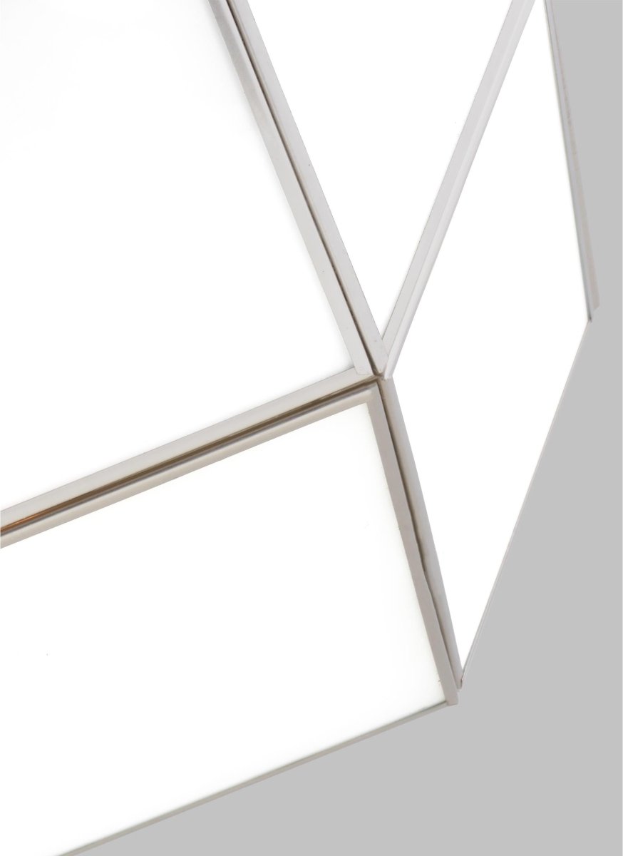 Plafonnier Morrison - Nickel brossé 15 1/2" Ampoules DEL incluses by Visual Comfort Studio | Luminaires & cie