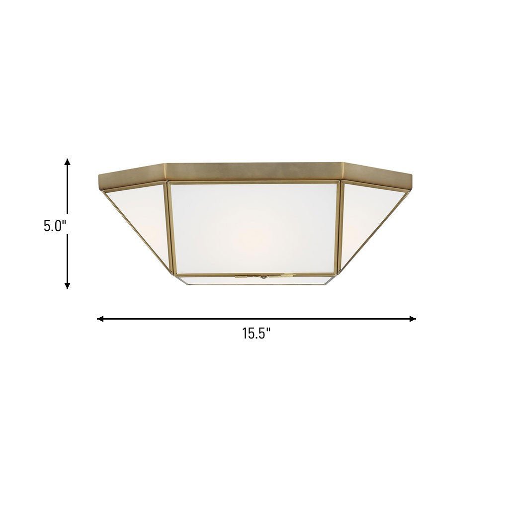 Plafonnier Morrison - Nickel brossé 20" by Visual Comfort Studio | Luminaires & cie