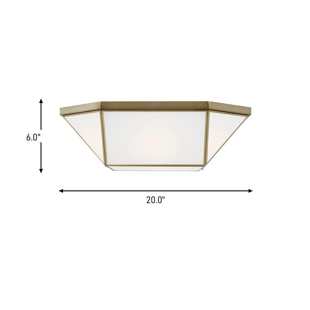 Plafonnier Morrison - Nickel brossé 20" by Visual Comfort Studio | Luminaires & cie