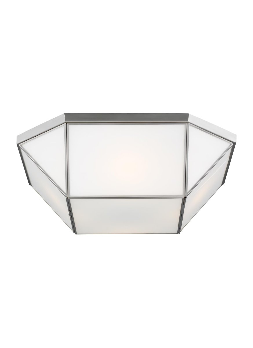 Plafonnier Morrison - Nickel brossé 20" Ampoules DEL incluses by Visual Comfort Studio | Luminaires & cie