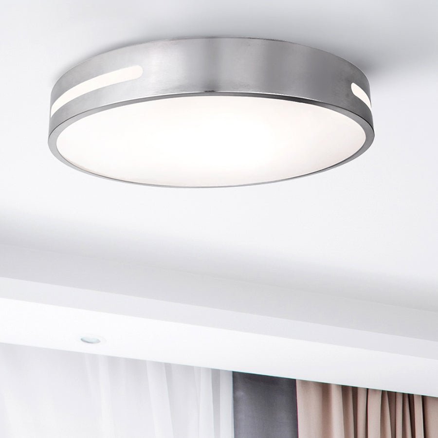 Plafonnier Niven - Nickel brossé 20" by Canarm | Luminaires & cie
