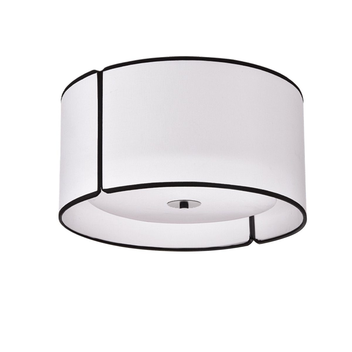 Plafonnier Notched Drum - Noir by Dainolite | Luminaires & cie