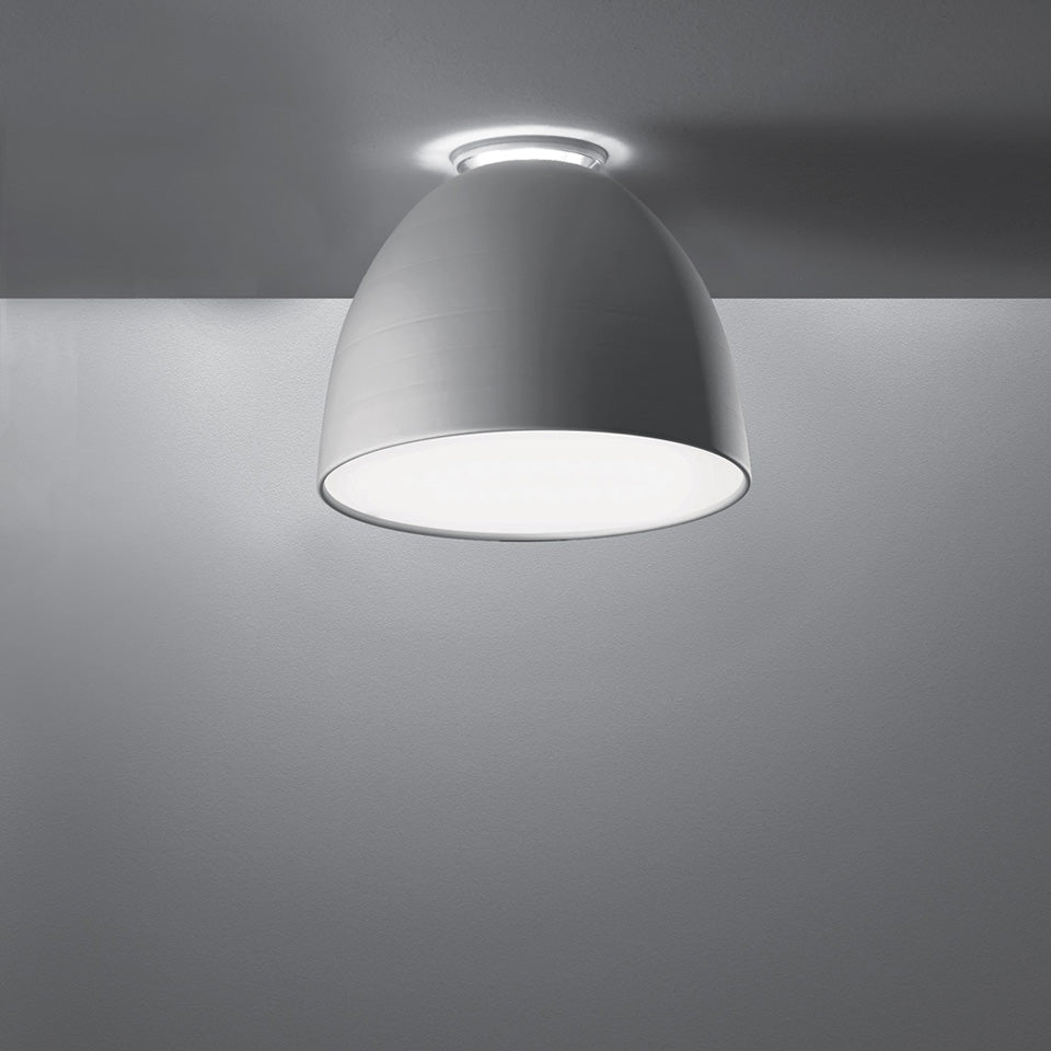 Plafonnier NUR - Mini (14 3/16") Aluminium 1x 100W A - 19 Medium E26 by Artemide | Luminaires & cie