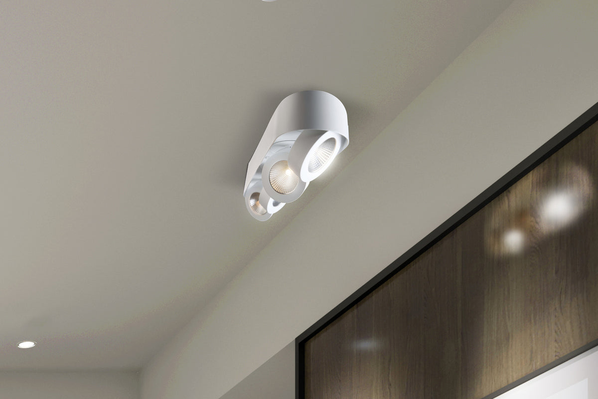 Plafonnier Nymark Blanc, 21 3/4" – vue 8