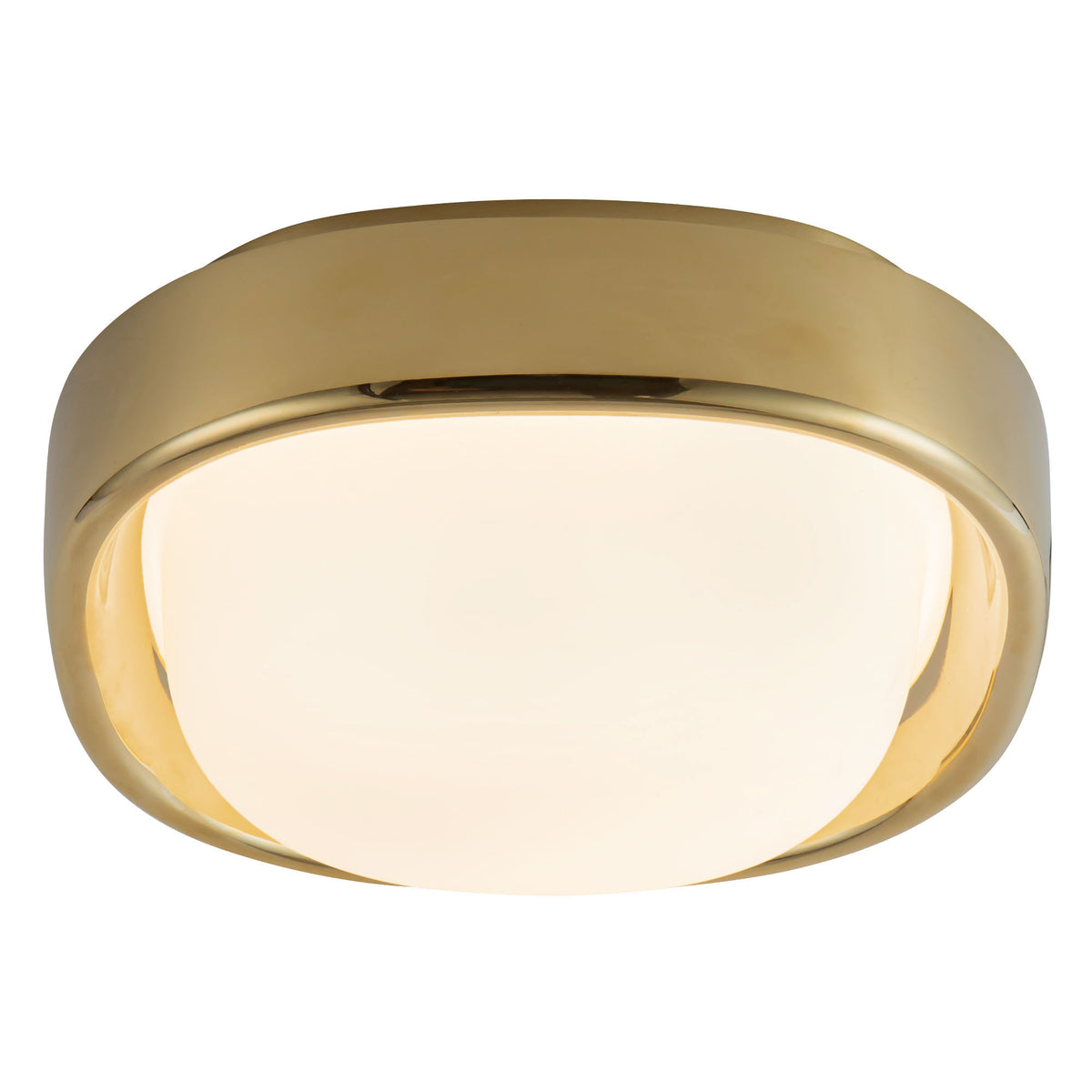 Plafonnier Pebble Laiton vintage – vue 2