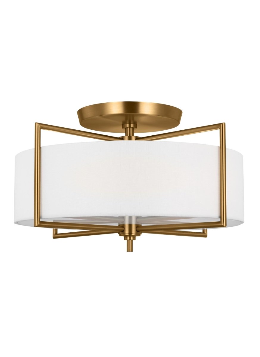 Plafonnier Perno - Laiton brûlé 20" by Visual Comfort Studio | Luminaires & cie
