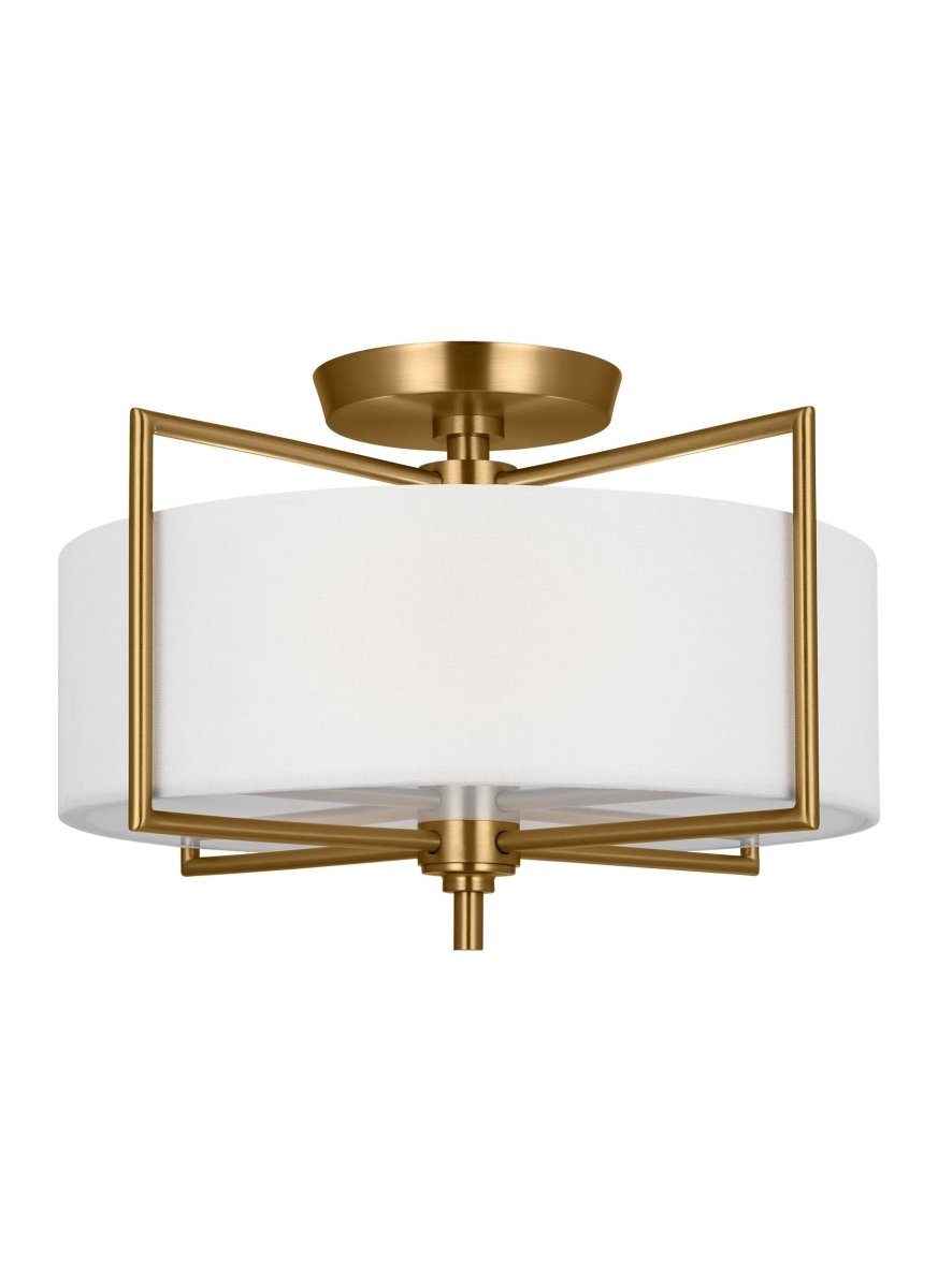 Plafonnier Perno - Laiton brûlé 15" by Visual Comfort Studio | Luminaires & cie