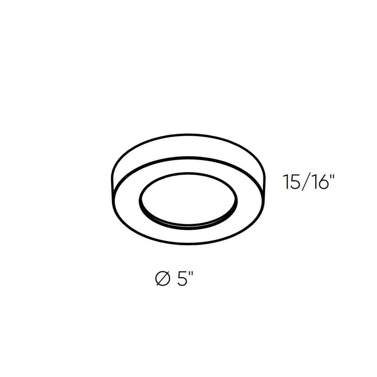 Plafonnier Prime Non, 5" – vue 2