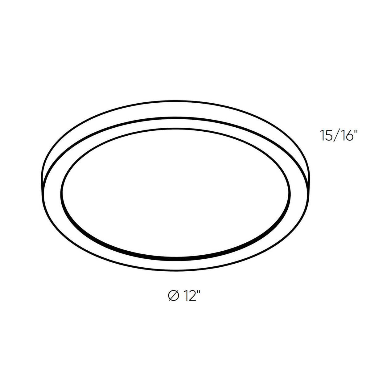 Plafonnier Prime Non, 12" – vue 2