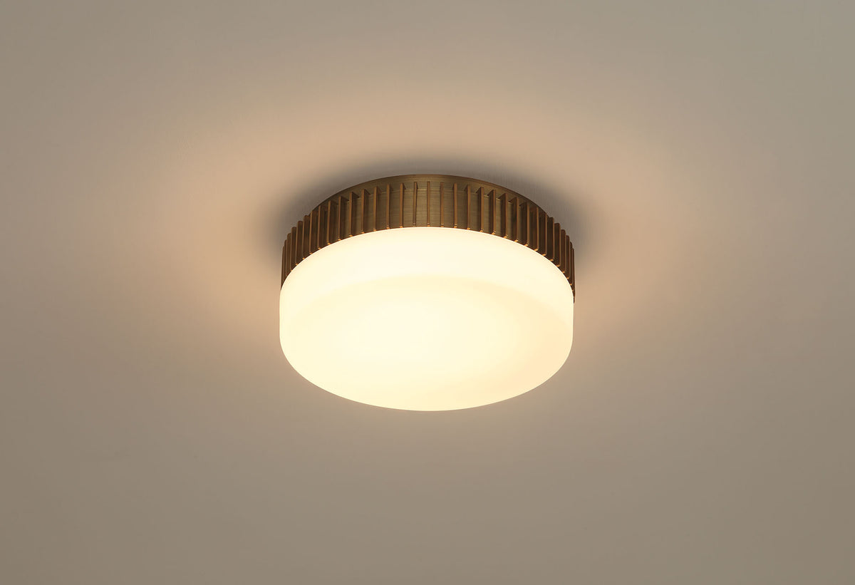 Plafonnier Purgos Laiton antique, 12" – vue 5