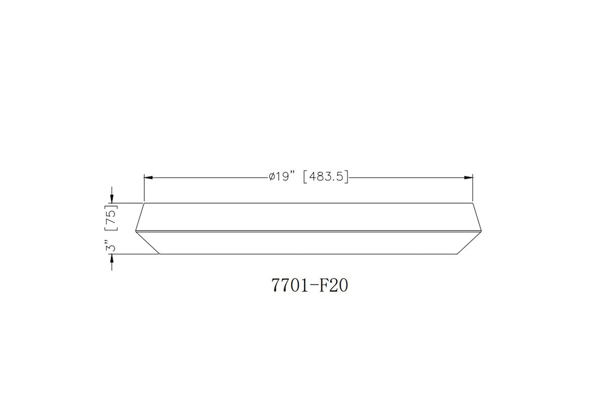 Plafonnier Quasars Nickel brossé, 20" – vue 2