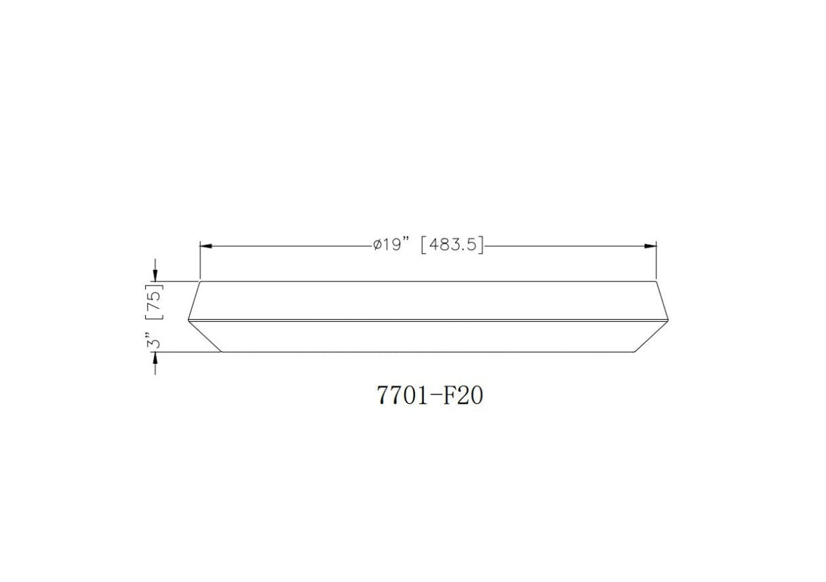 Plafonnier Quasars - Blanc mat 20" by Z-Lite | Luminaires & cie