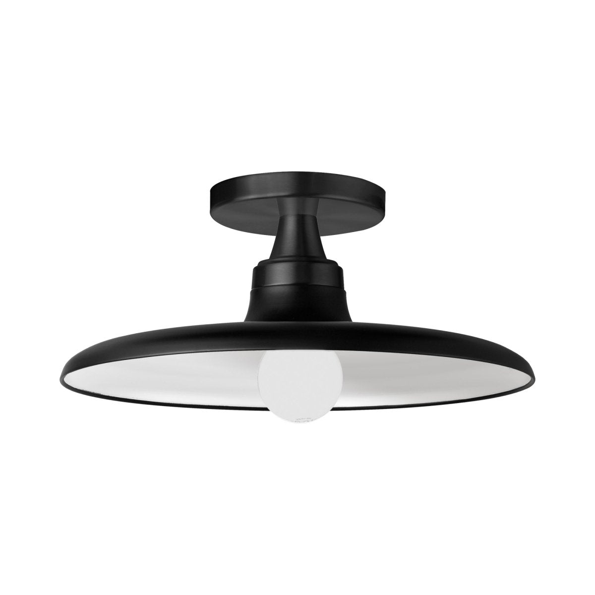 Plafonnier Quentin - Noir mat 12" by Dainolite | Luminaires & cie