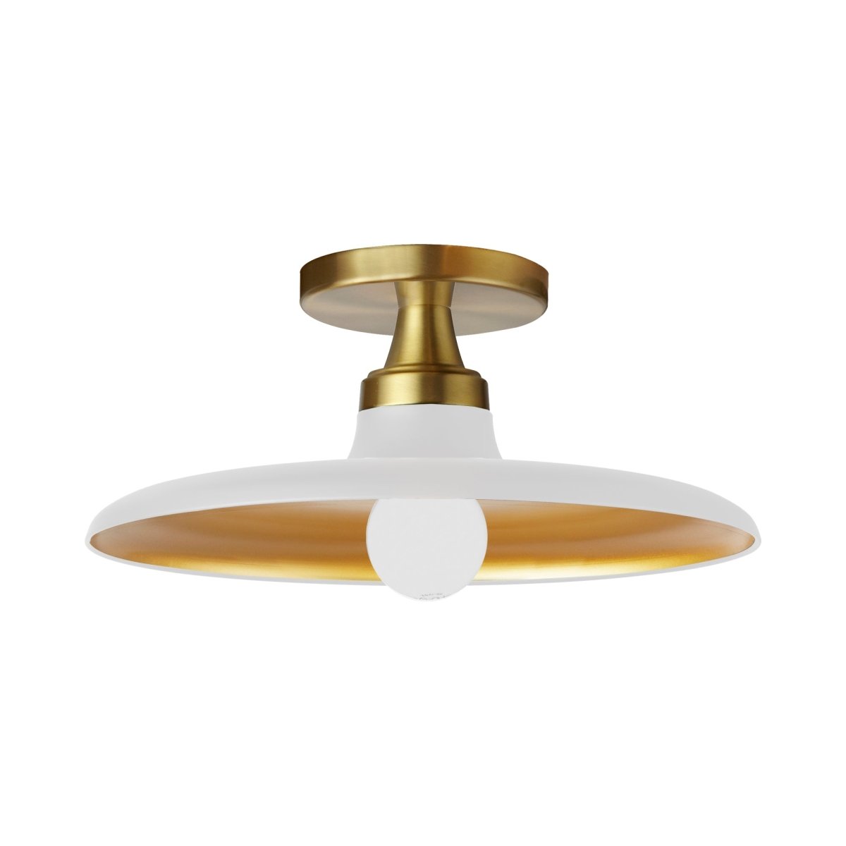Plafonnier Quentin - Blanc mat 12" by Dainolite | Luminaires & cie
