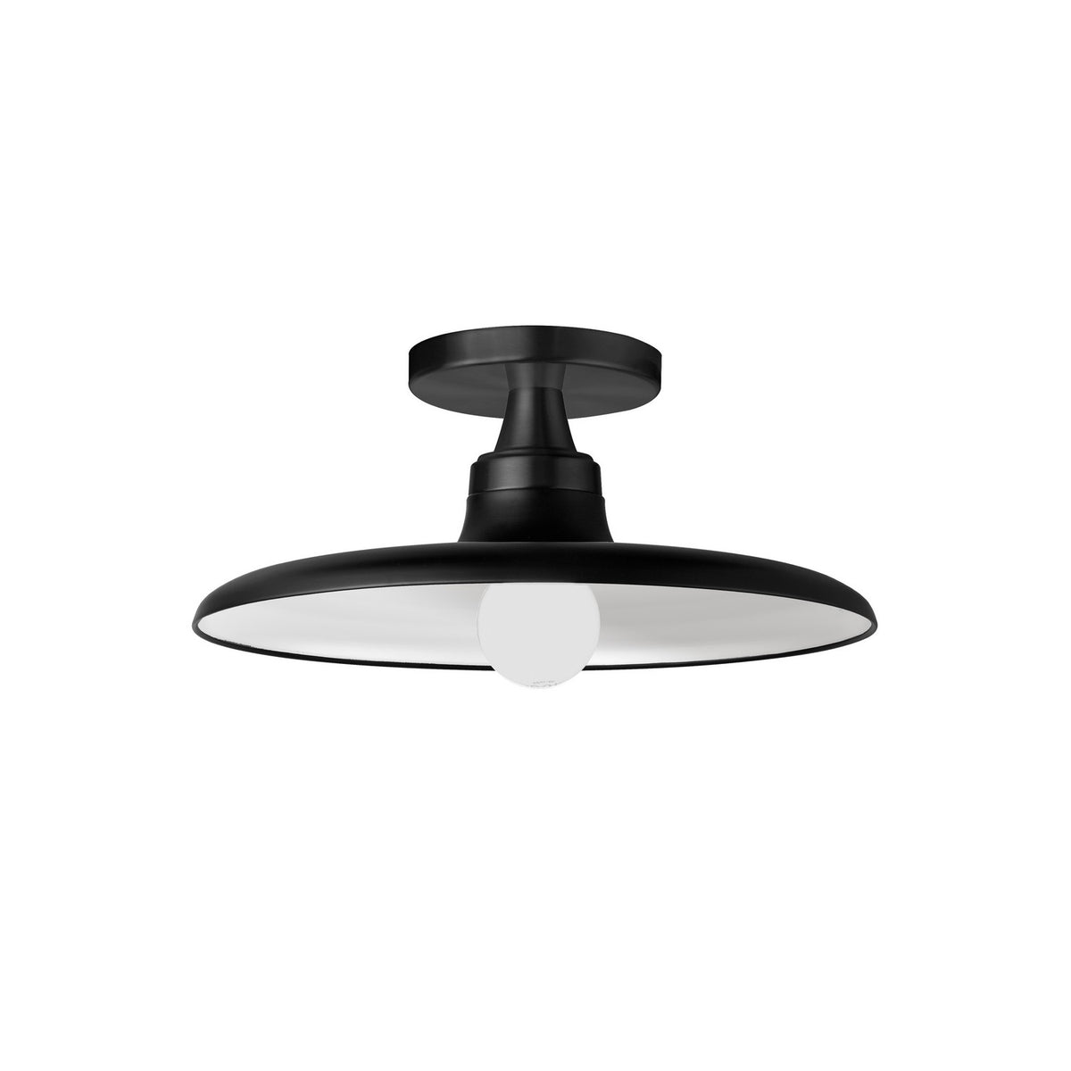 Semi-plafonnier Quentin 12", Noir mat – Dainolite