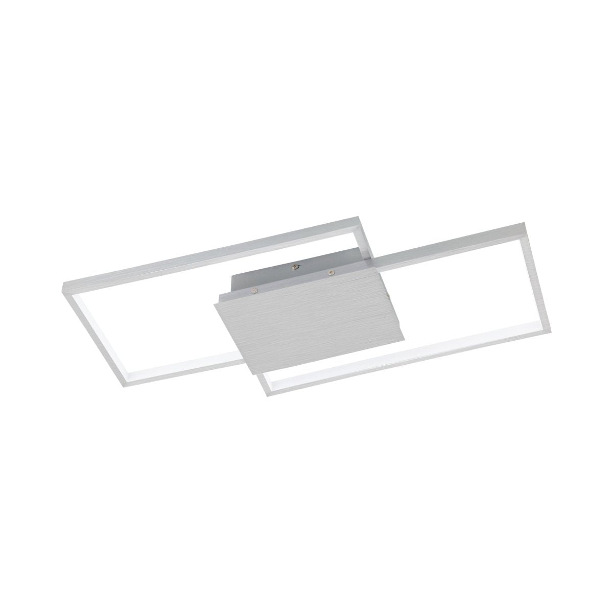 Plafonnier rectangulaire Millanius - Aluminium brossé by Eglo | Luminaires & cie