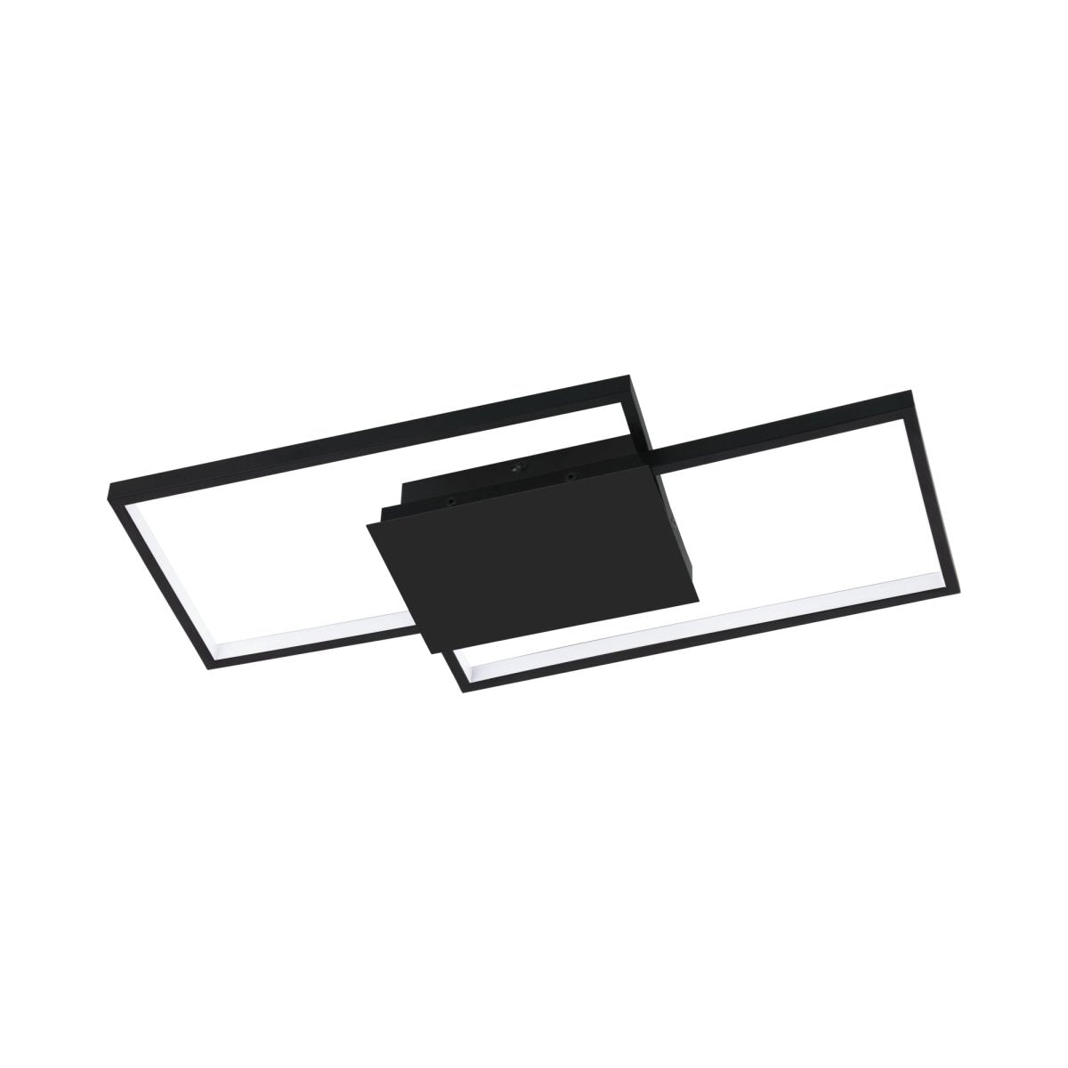 Plafonnier rectangulaire Millanius - Noir mat by Eglo | Luminaires & cie