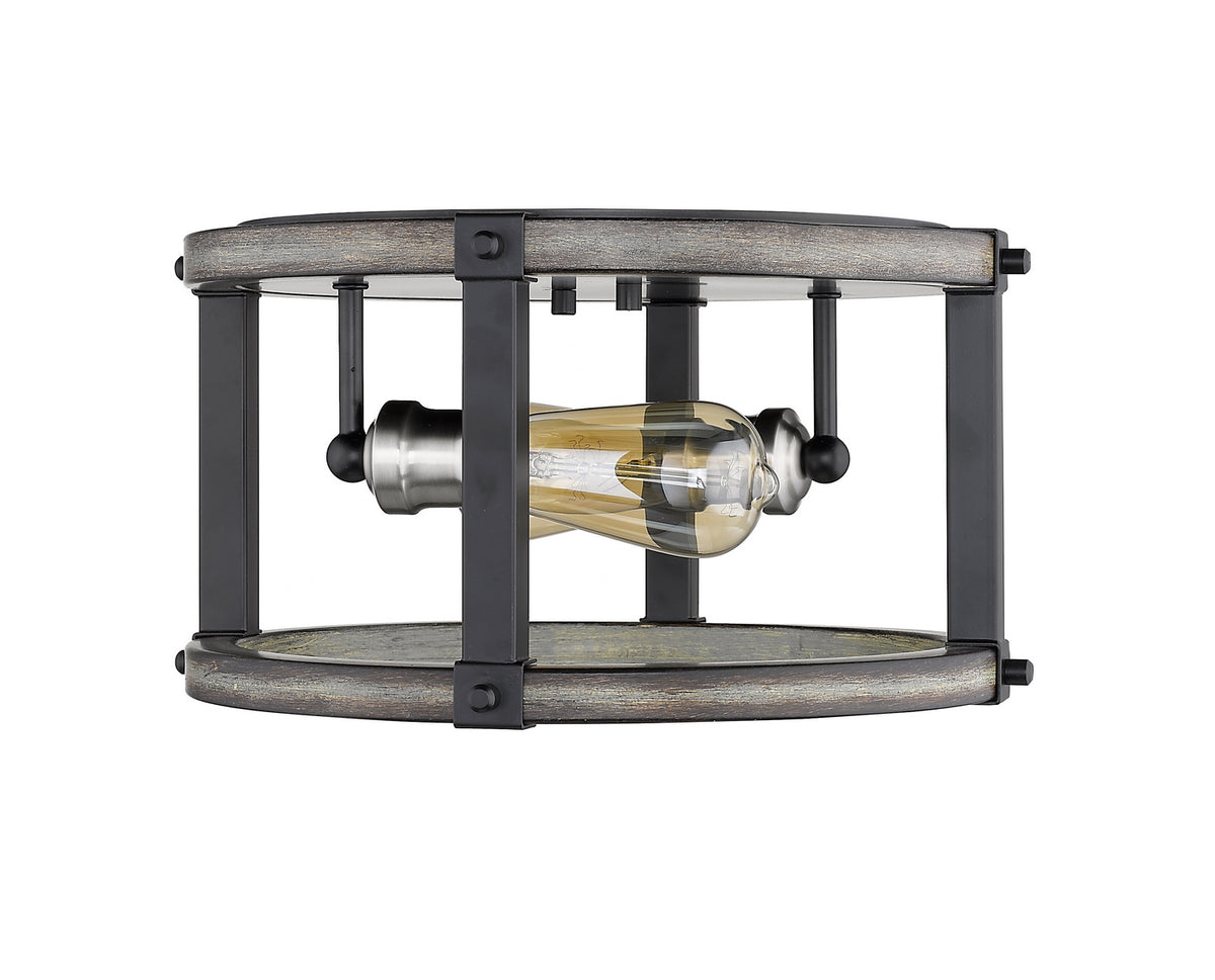 Plafonnier rond Kirkland Bardeau gris cendré, 12 3/4" – vue 4
