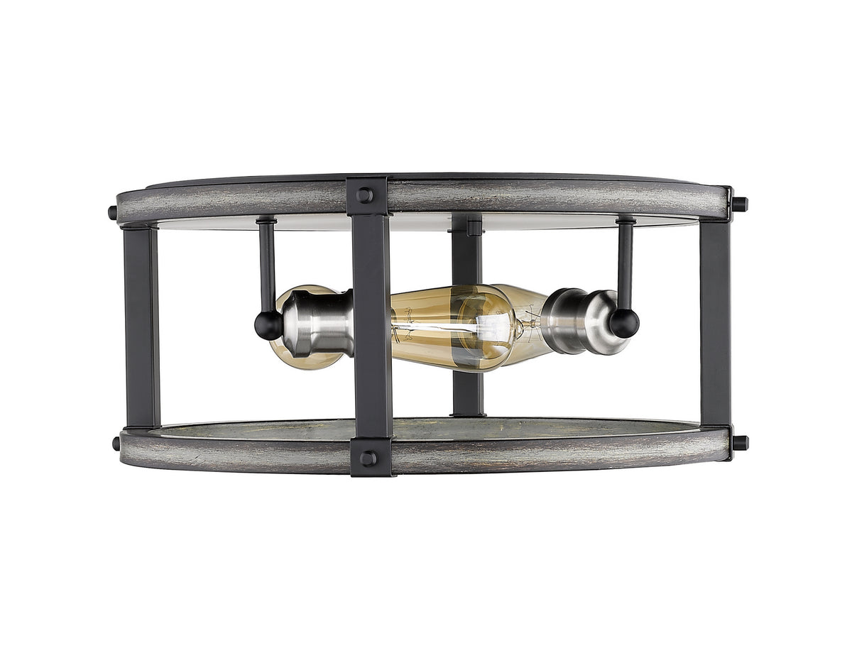 Plafonnier rond Kirkland Bardeau gris cendré, 16 1/4" – vue 5