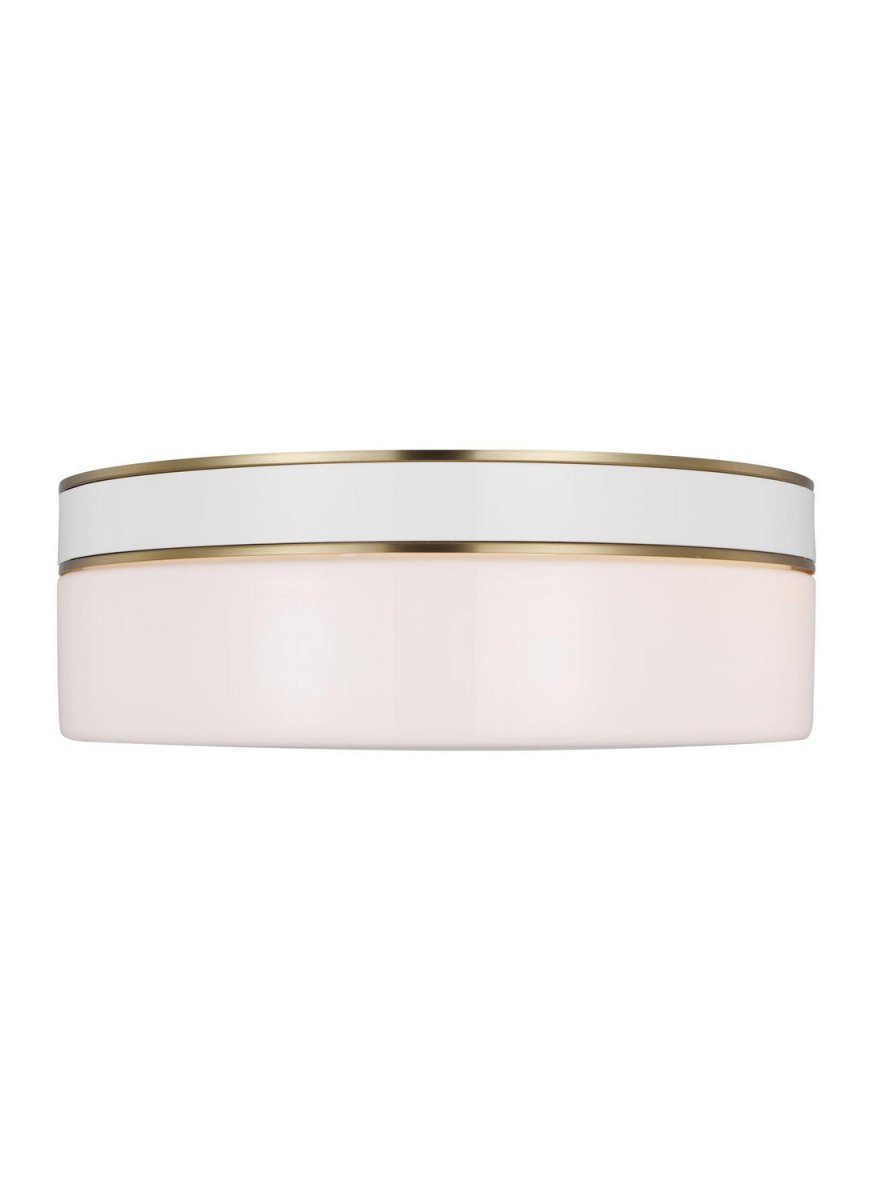 Plafonnier rond Monroe - Laiton bruni by Visual Comfort Studio | Luminaires & cie