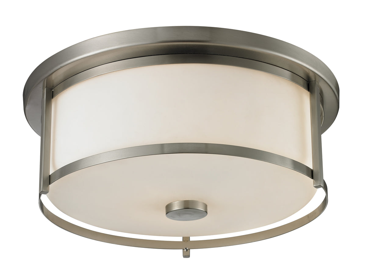 Plafonnier Savannah Nickel brossé, Opale mate, 15 3/4" – Z-Lite