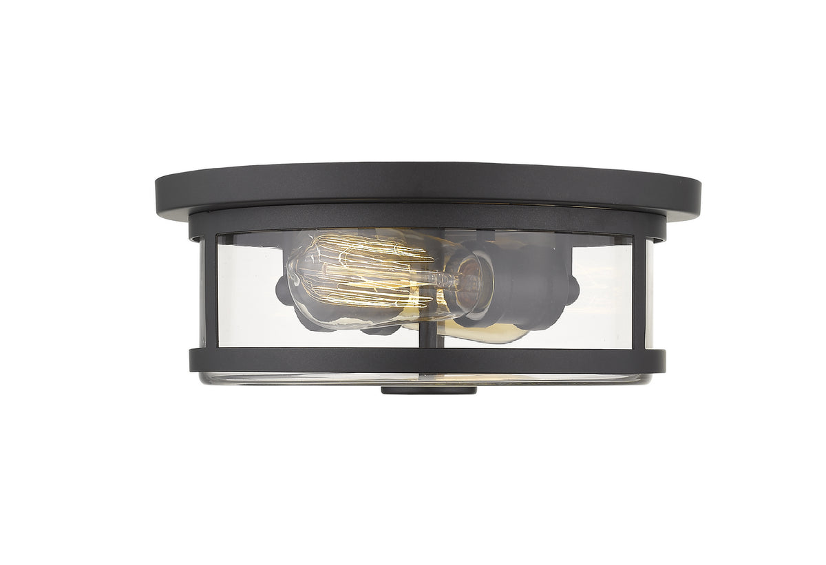 Plafonnier Savannah Bronze, Transparent, 11" – Z-Lite