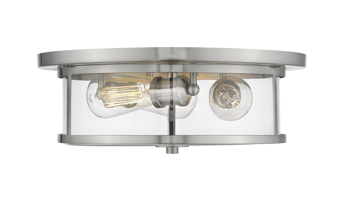 Plafonnier Savannah Nickel brossé, Transparent, 15 3/4" – Z-Lite