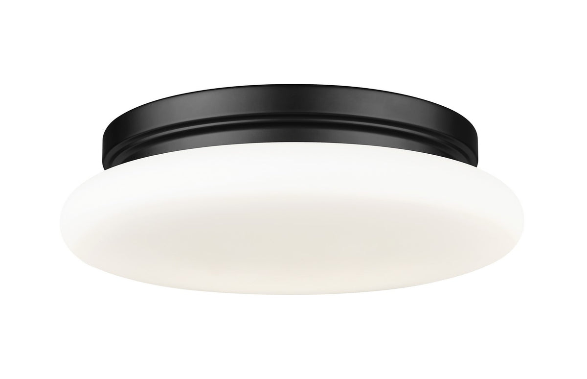 Plafonnier Soleil Noir mat, 12" – Z-Lite