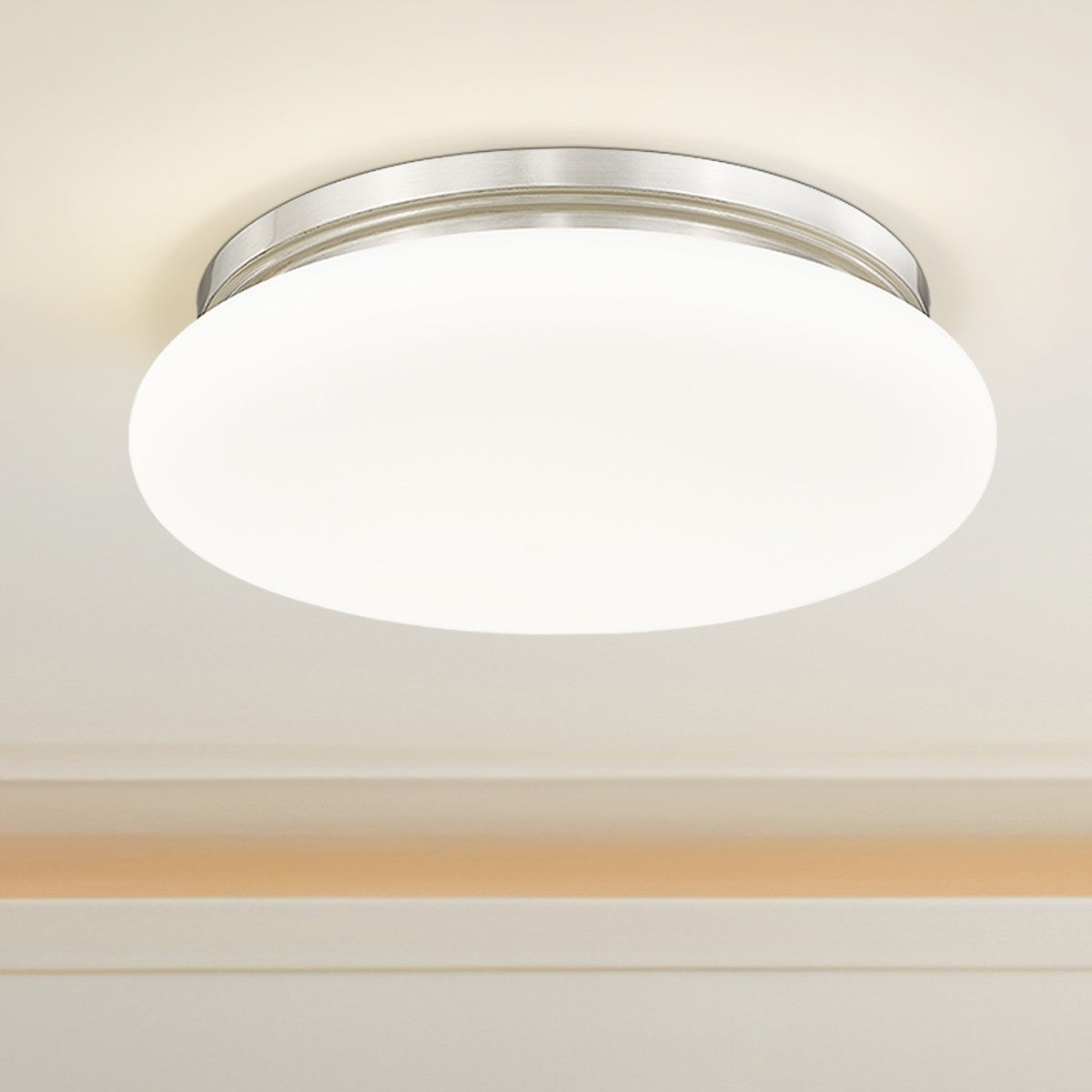 Plafonnier Soleil Nickel brossé, 16" – vue 6
