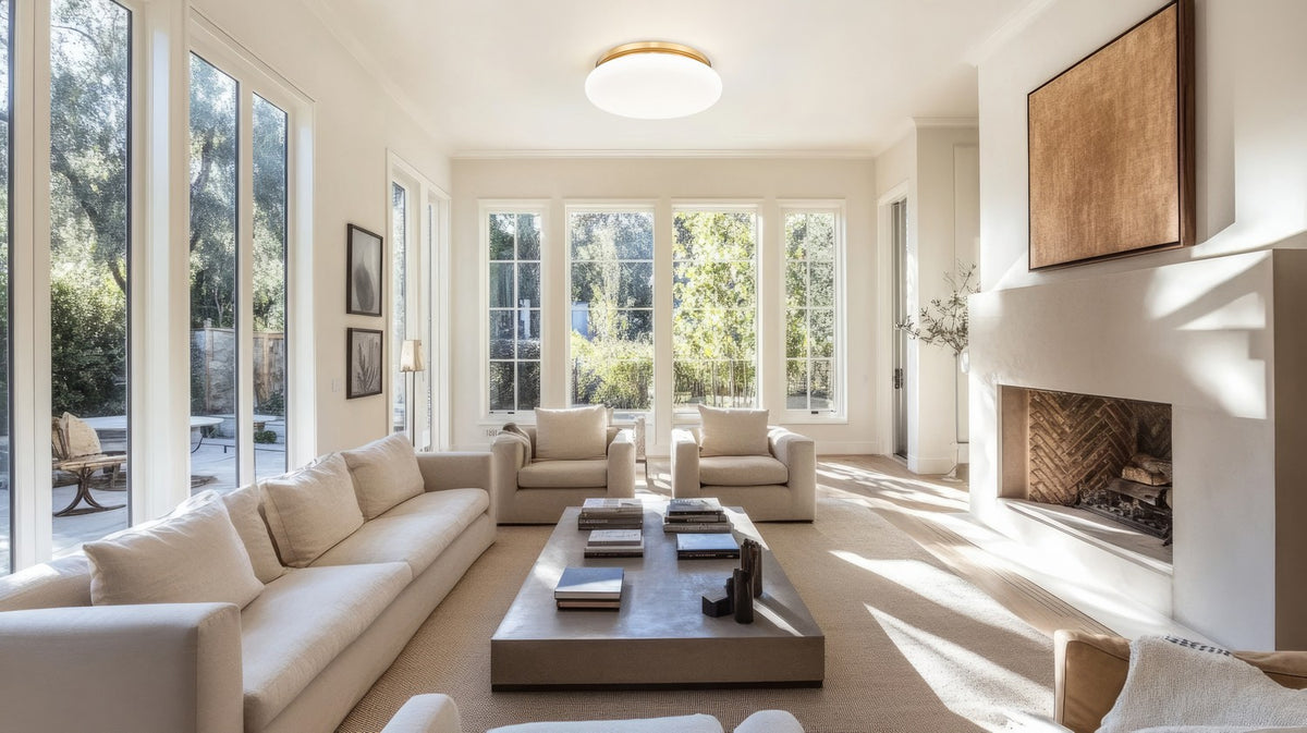 Plafonnier Soleil Or moderne, 16" – vue 7