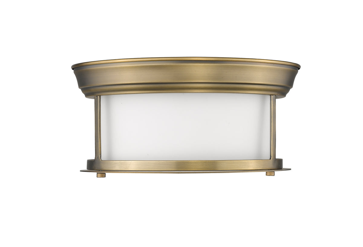 Plafonnier Sonna Laiton patrimoine, Opale mate, 11" – vue 4