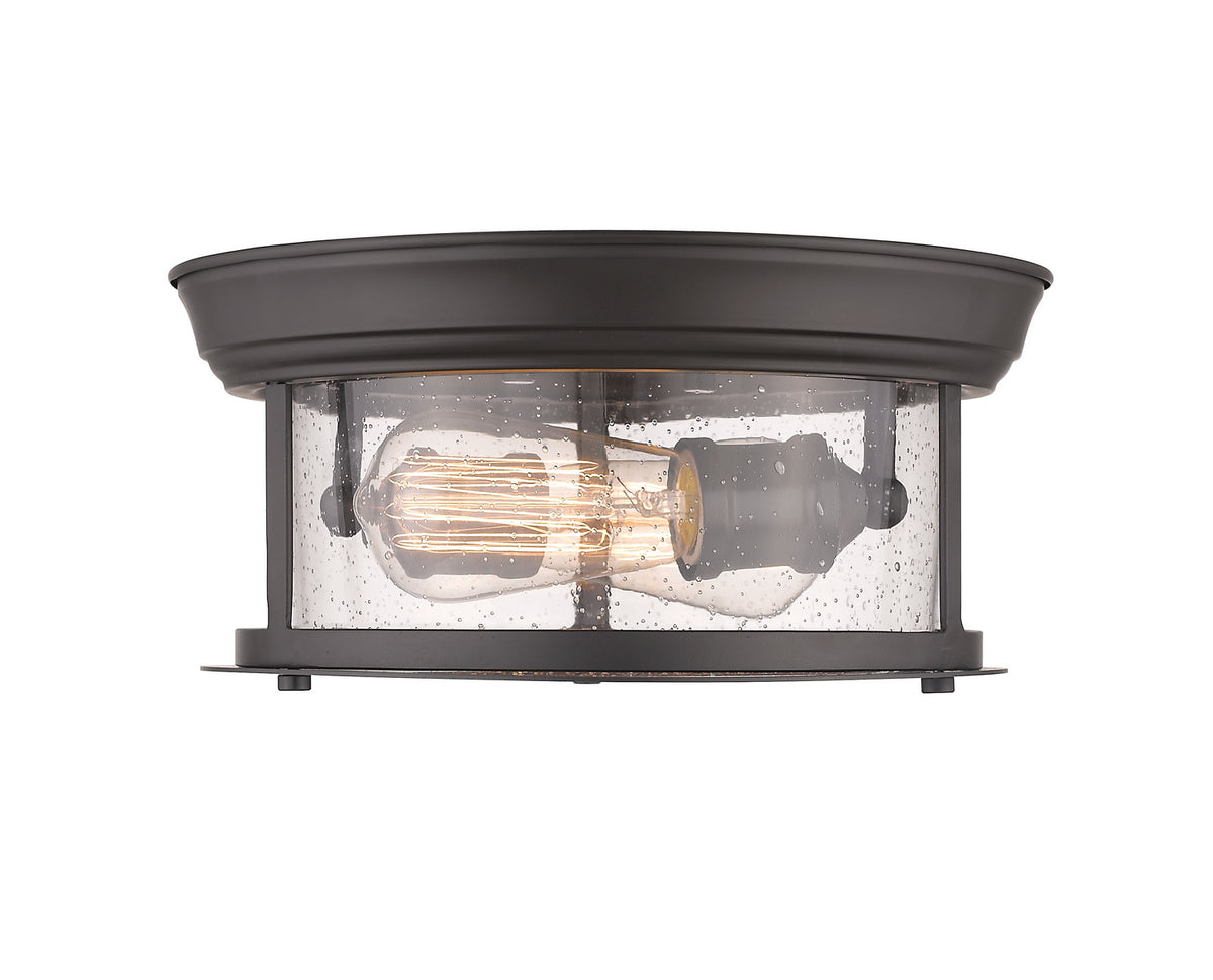 Plafonnier Sonna Bronze, Grené transparent, 11" – vue 2