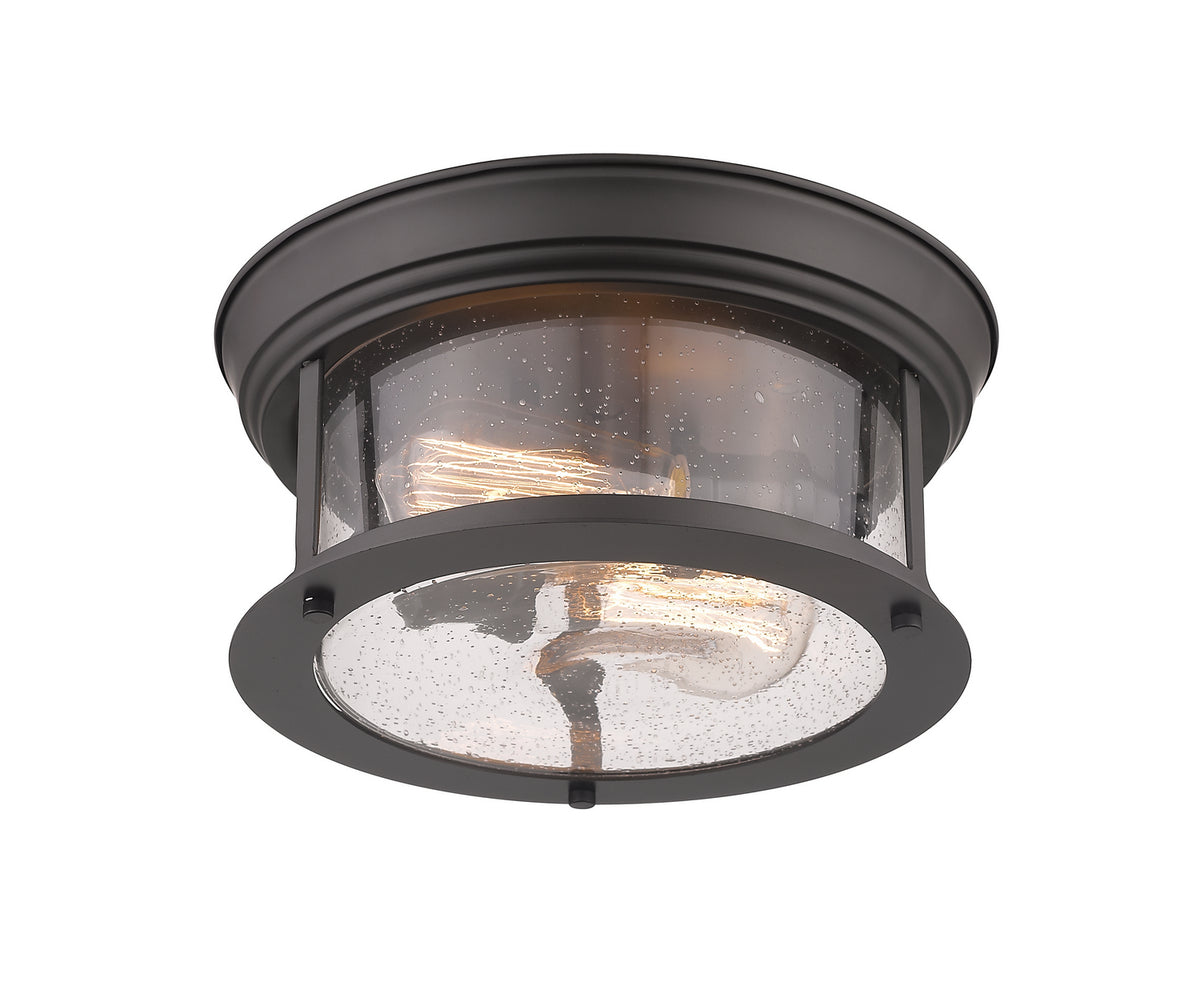 Plafonnier Sonna Bronze, Grené transparent, 11" – vue 3