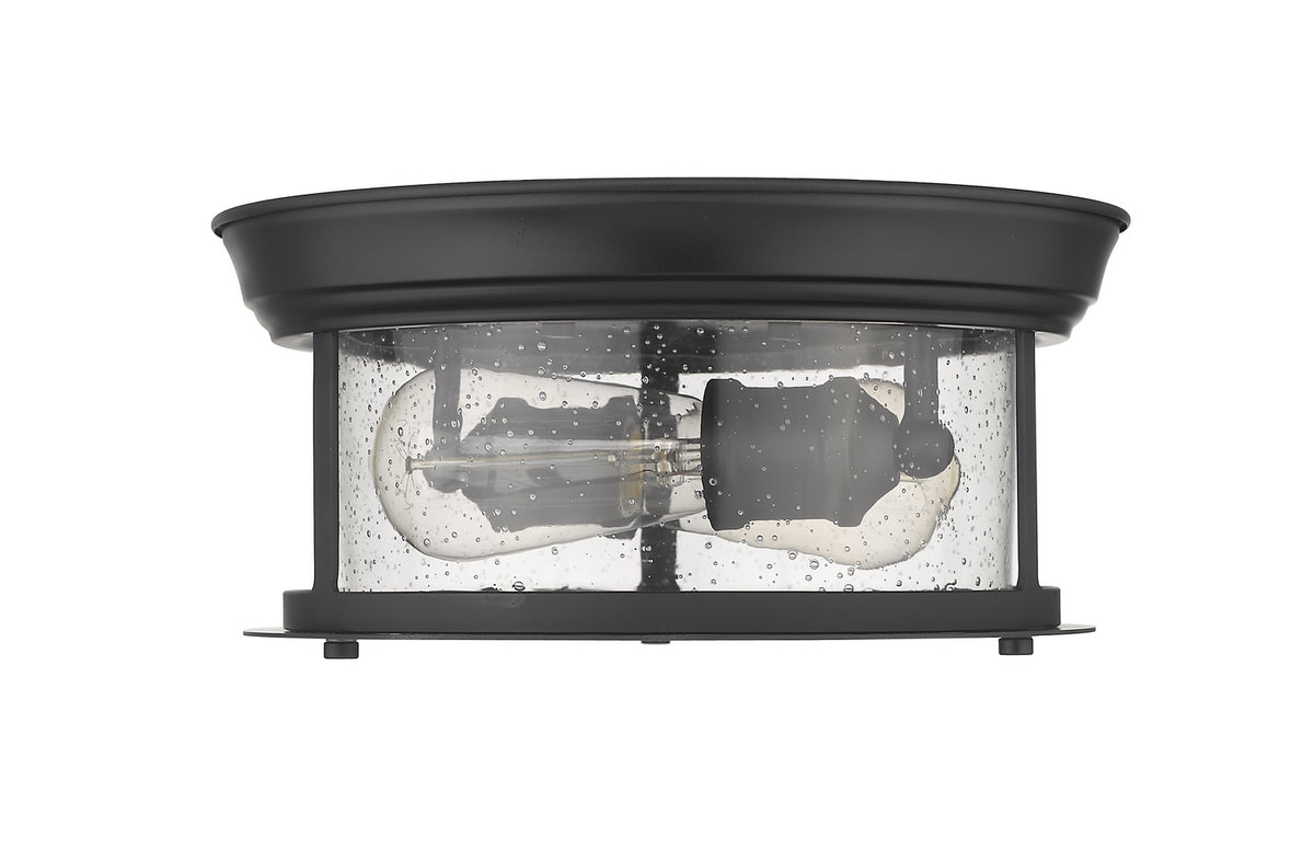 Plafonnier Sonna Noir mat, Grené transparent, 11" – vue 4