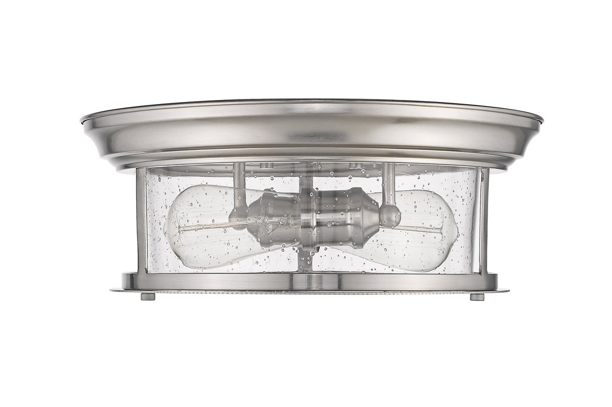 Plafonnier Sonna Nickel brossé, Grené transparent, 13 1/2" – vue 4