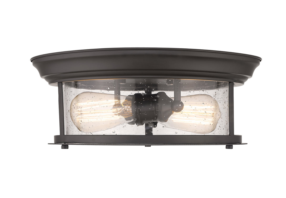 Plafonnier Sonna Bronze, Grené transparent, 13 1/2" – vue 2