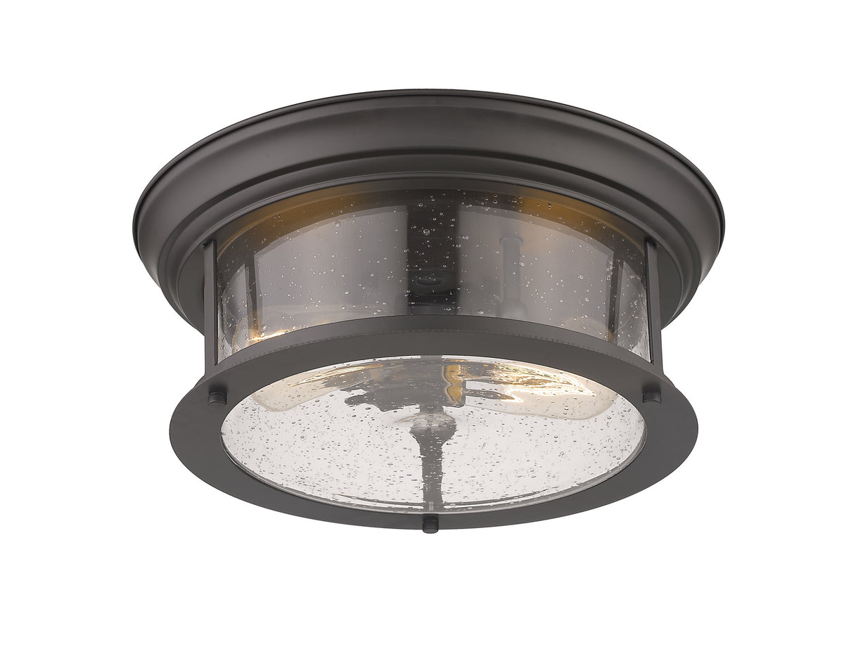 Plafonnier Sonna Bronze, Grené transparent, 13 1/2" – vue 3
