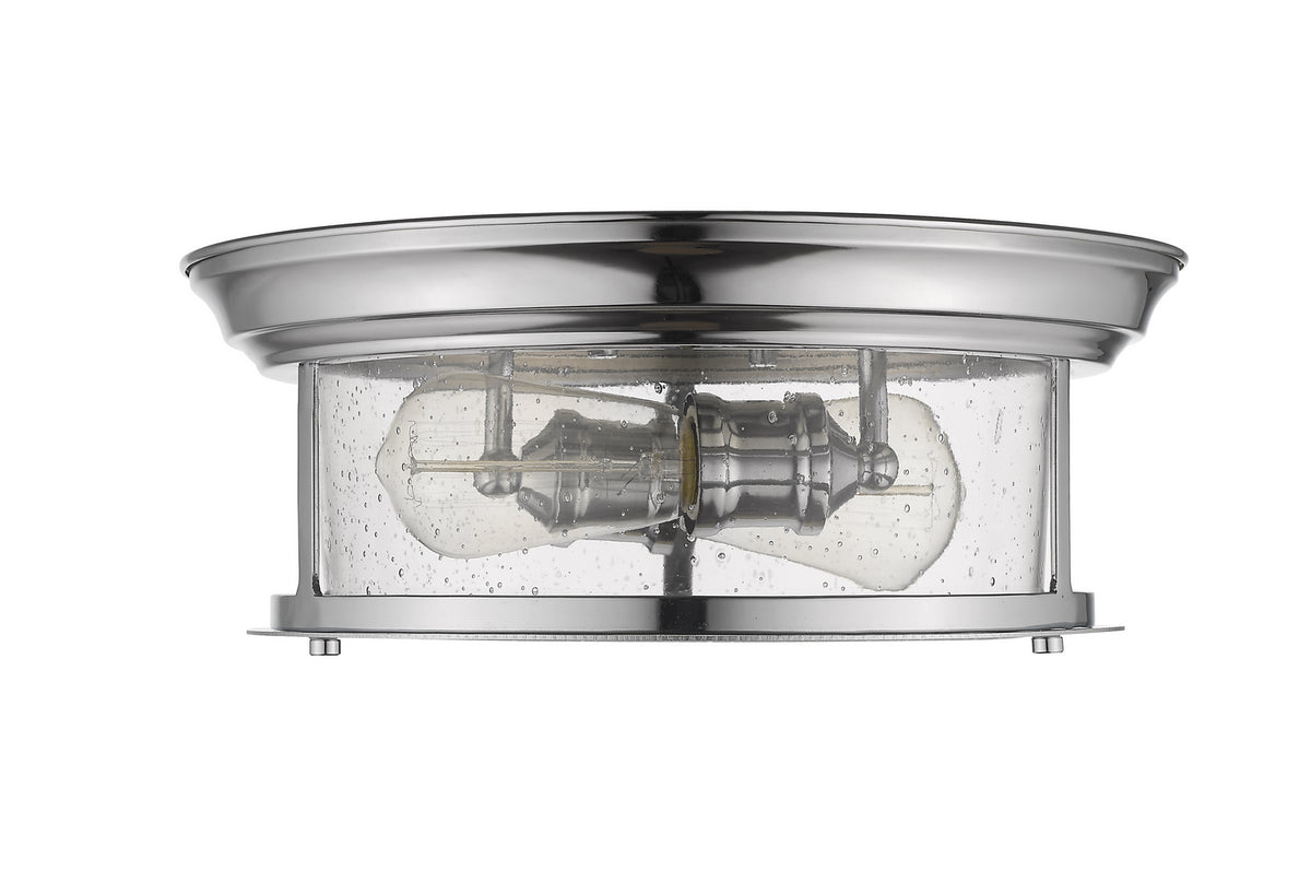 Plafonnier Sonna Chrome, Grené transparent, 13 1/2" – vue 4